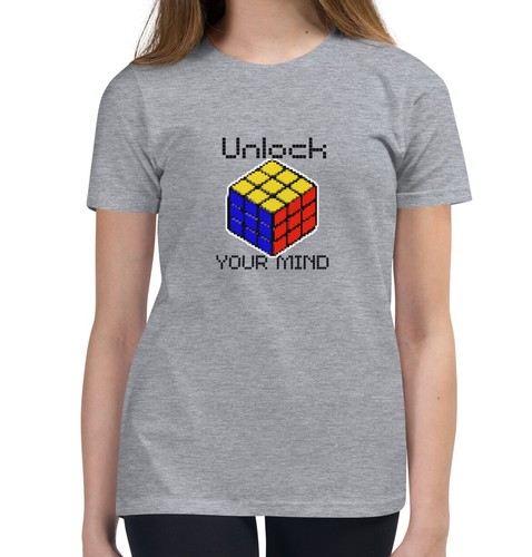 YOUTH T-shirt, customized with the design "Unlock your Mind," youthful style - Picture 27 of 31
