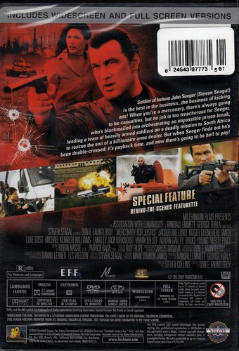 Mercenary for Justice - Steven Seagal, Luke Goss, Roger Guenveur Smith - New DV - Picture 2 of 2