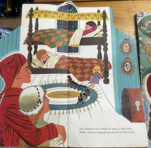 2 - THE NIGHT BEFORE CHRISTMAS BOOKS-WHITMAN 1962 29 CENTS, DELL 1949, 25 CENTS! - Picture 5 of 22