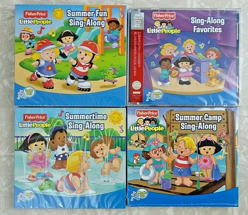 (4) Fisher-Price LITTLE PEOPLE Sing-Along CD Lot *NEW/Sealed* Favorites/SUMMER/+ - Picture 1 of 9