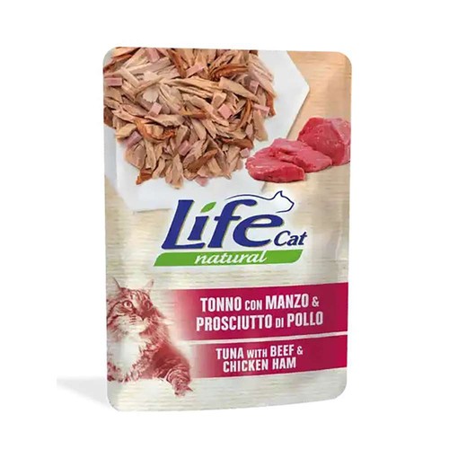Life natural bustine gatto 70 gr cibo umido per gatti busta in jelly naturale - Foto 3 di 13