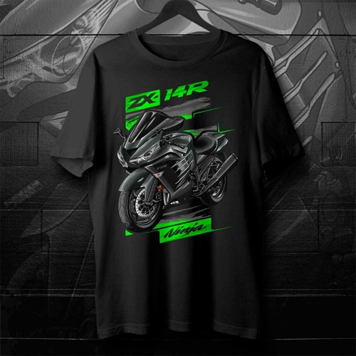 Camiseta Kawasaki ZX14R para ciclistas de moto deportiva - Imagen 19 de 33
