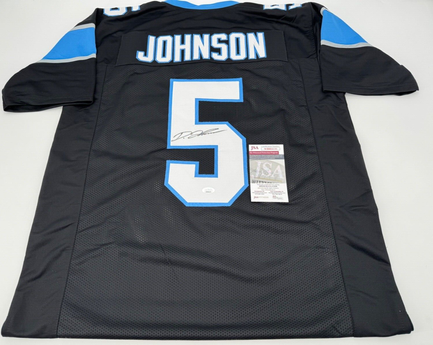 Jaycee Horn Carolina Panthers signed NFL football exact proof COA autographed Jaycee Horn Carolina Panthers signed NFL football exact proof COA autographed