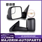 Manual Flip-Up Side View Towing Mirrors Pair For Dodge Ram 1500-3500 2002-2008