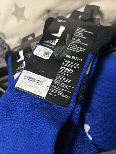 pairs UNDER ARMOUR Youth UA TEAM Cushioned Over T Calf Socks Royal 8.5K -13 - Picture 3 of 5