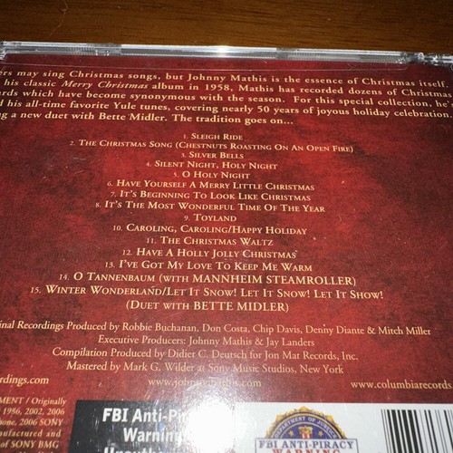 JOHNNY MATHIS - GOLD: A 50TH ANNIVERSARY CHRISTMAS CELEBRATION NEW CD - Picture 3 of 6