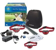 PetSafe PIF00-13663 Stay and Play Wireless Fence for Stubborn Dogs- FAST SHIP
