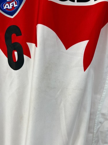 Sydney Swans Player Issue Shirt #6 ISC NEAFL Guernsey Size M Pocket - Picture 7 of 11