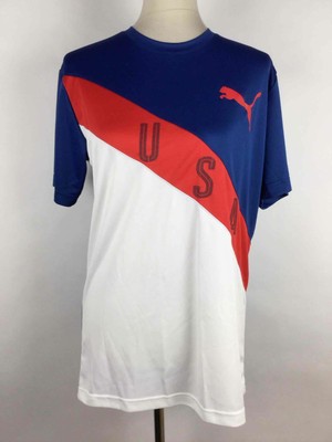 red white and blue puma shirt