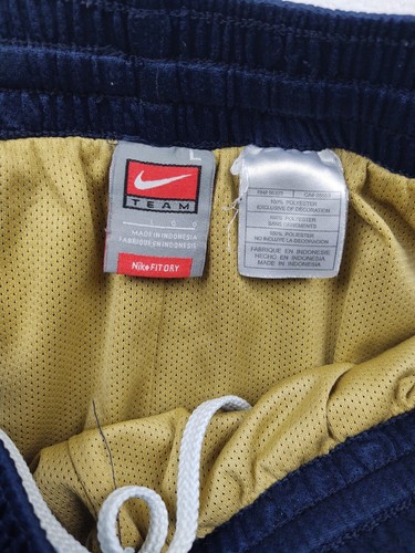 NIKE Team Fit Dry Men's Size L w33 Navy Blue Gold BYU Athletic Gym Shorts - Picture 3 of 11