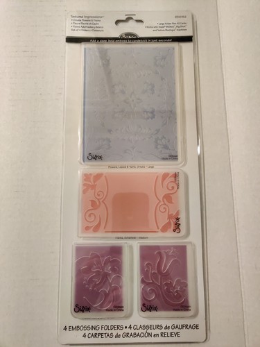 Sizzix Rachael hell ~ 4 Prägefolder ~ verzierte Blumen und Rahmen #656152 - Bild 1 von 7