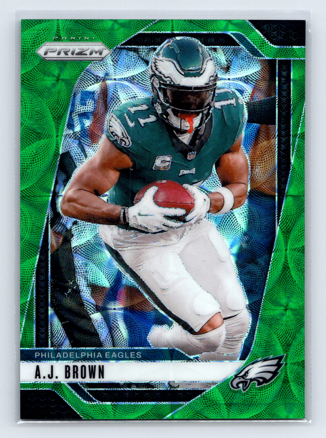 2024 Panini NFL  Prizm A.J. Brown Green Scope Philadelphia Eagles /75 #233