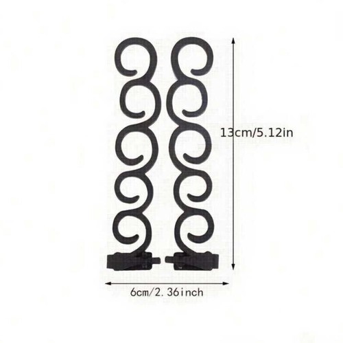 2x Magic French Hair Twist Braiding Maker Styling Clip Roller Tool Bun Making UK - Picture 6 of 23