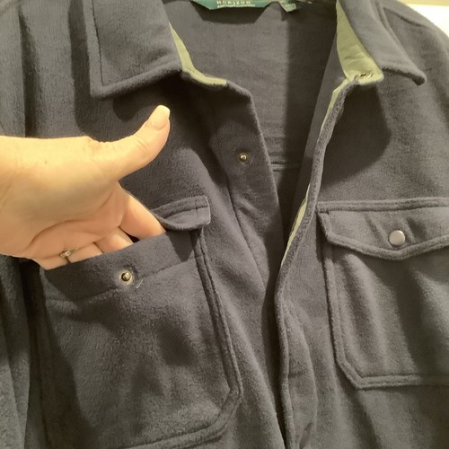 Horizon by Bass Creek Outfitters blau Fleece Knopf Hemd Jacke Herren XL Neu mit Etikett - Bild 8 von 12