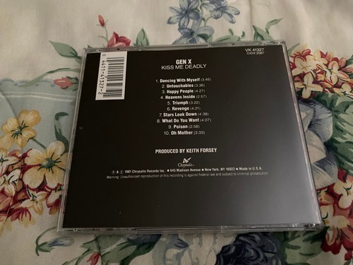 Generation X Kiss Me Deadly CD Billy Idol Keith Forsey Tony James Steve Jones - Picture 3 of 3