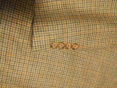 Men's 48R Vintage Nordstrom Blazer Green Blue Tan Men's 48R Vintage Nordstrom Blazer Green Blue Tan