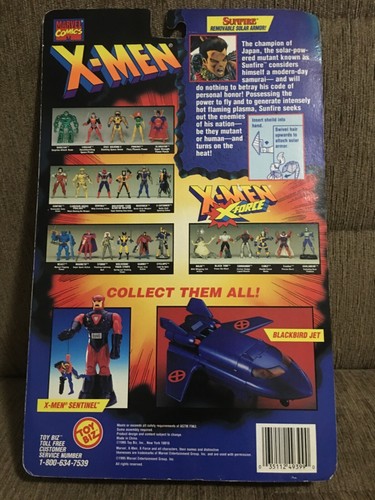 Marvel Comics X-Men Figure Sunfire Toy Biz 1995 NEW SEALED - Picture 2 of 3