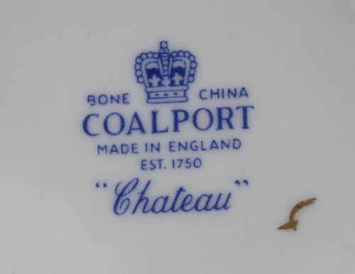 Coalport CHATEAU GOLD & WHITE Demitasse Cup & Saucer GREAT CONDITION - Picture 3 of 3