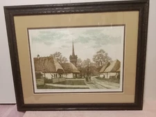 Vtg Gaál Domokos " Szatmáry Street In Szentendre", Etching On Paper