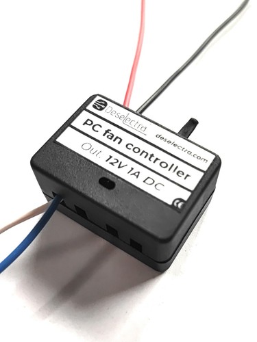 PC electronic fan temperature controlled thermostat regulator kit 1A 12V NTC Box - Picture 3 of 8