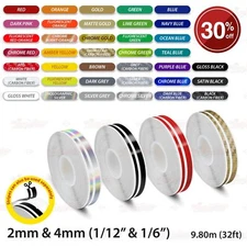 1/12" & 1/6" Twin Lines PinStriping Stripe Car Tape Decor Decals Vinyl Stickers