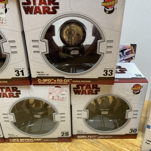 Lotto 12 Star Wars MARBS Marmi Serie 2 e 3 Boba Fett Greedo Leia Tauntaun Luke - Foto 12 di 15