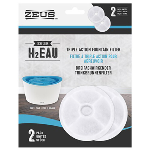Zeus H2EAU Fountain Dog Water Triple-Action Replacement Filter Pack - Picture 1 of 2