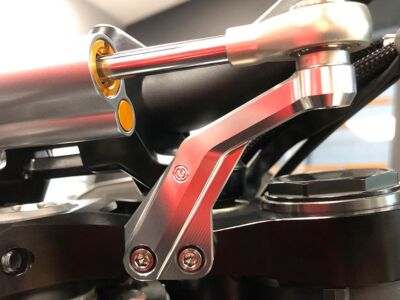 MOTOCORSE OHLINS STEERING DAMPER SUPPORT KIT FOR DUCATI STREETFIGHTER V4 / S / S