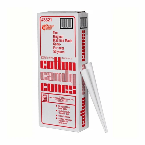 Plain White Kraft Paper Candy Floss Cones x 300  / 1000 / 4000