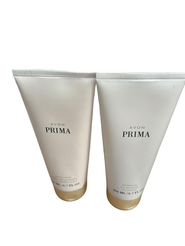 AVON PRIMA BODY LOTION & SHOWER GEL Set 6.7 FL OZ Each NEW SEALED DISCONTINUED - Picture 2 of 4