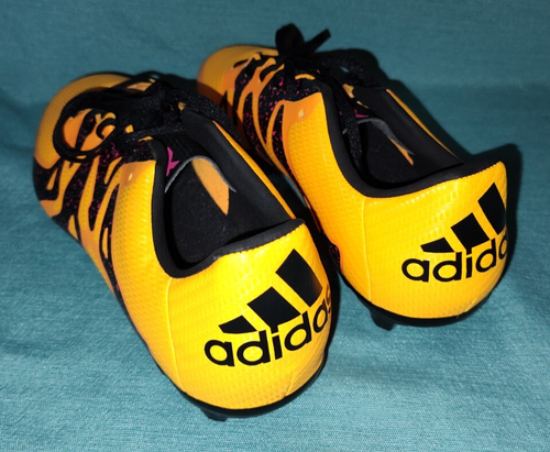 Adidas X 15.3 FG Firm Ground Soccer Cleats Orange Black Kids Youth 5 EURO 38 Jr - Picture 6 of 8
