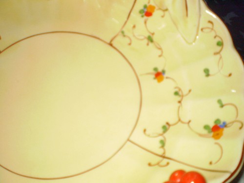 Vintage Art Deco hand-painted massive bowl ceramic Ditmar on the swan's back1678 - Picture 11 of 23