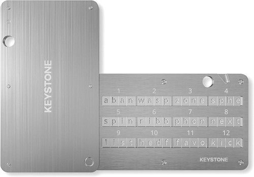 Premium Fireproof Steel Wallet for Crypto Seed Phrases - Portable & Secure - Picture 3 of 10