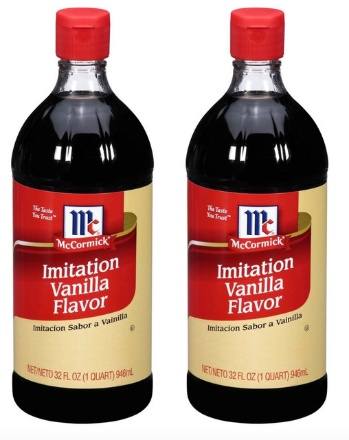 McCormick Vanilla Imitation Flavor LARGE 32 oz Extract Lot of 2 Bottles