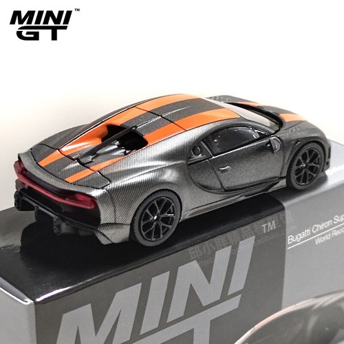 Minigt 1:64 Bugatti Chiron Supersport 300+ modellino auto pressofuso record mondiale regalo - Foto 3 di 4