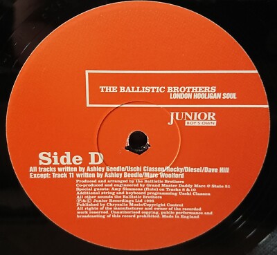 The Ballistic Brothers ‎– London Hooligan Soul / UK 1995