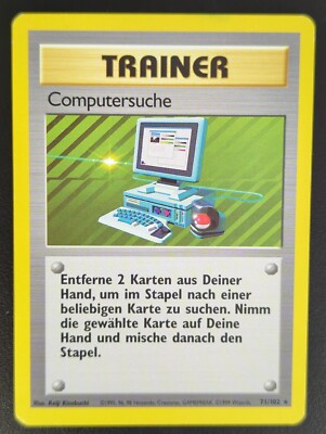 Computersuche 71/102 Base Set Deutsch NM Pokemon