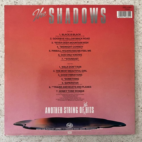 The Shadows, Another String Of Hot Hits - Pop, Instrumental Vinyl LP Record 1983 - Picture 2 of 4