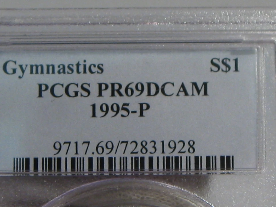 Deep Cameo Proof 1995-P Gymnastic Silver US Commem Dollar PCGS PR69DCAM. #19 - Image 4 of 4