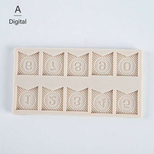 Cake Decor Bunting Silicone Mold Gumpaste Mould Sugarcraft Fondant Alphanumeric - Picture 11 of 12