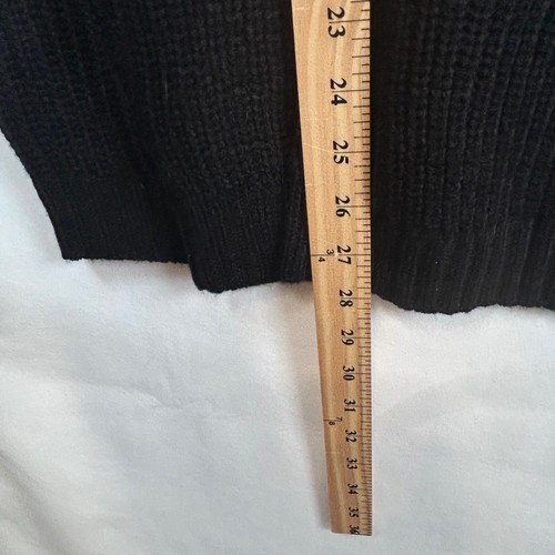 Ugerlov Oversized Knit Sweater Merino Wool Blend Pullover Black L/XL - Picture 6 of 7
