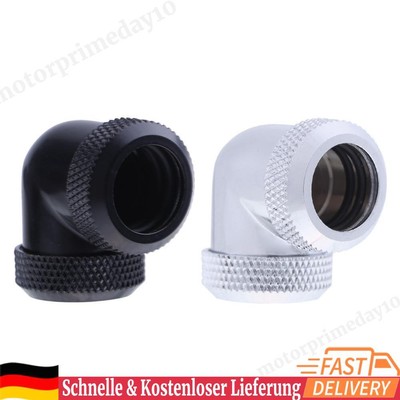 14mm OD G1/4 Inner Thread 90 Degree Tube Connector for PC Water Cooling