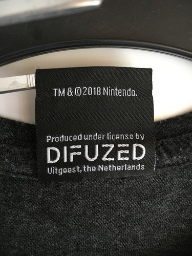 Small Super Mario Kart Grey Long Sleeved T-Shirt Rare Nintendo Difuzed Gaming - Picture 7 of 10