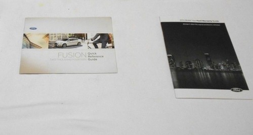 2014 FORD FUSION OWNER'S MANUAL 6/PC.SET & BLACK FORD DENIM CASE VERY NICE - Picture 3 of 5