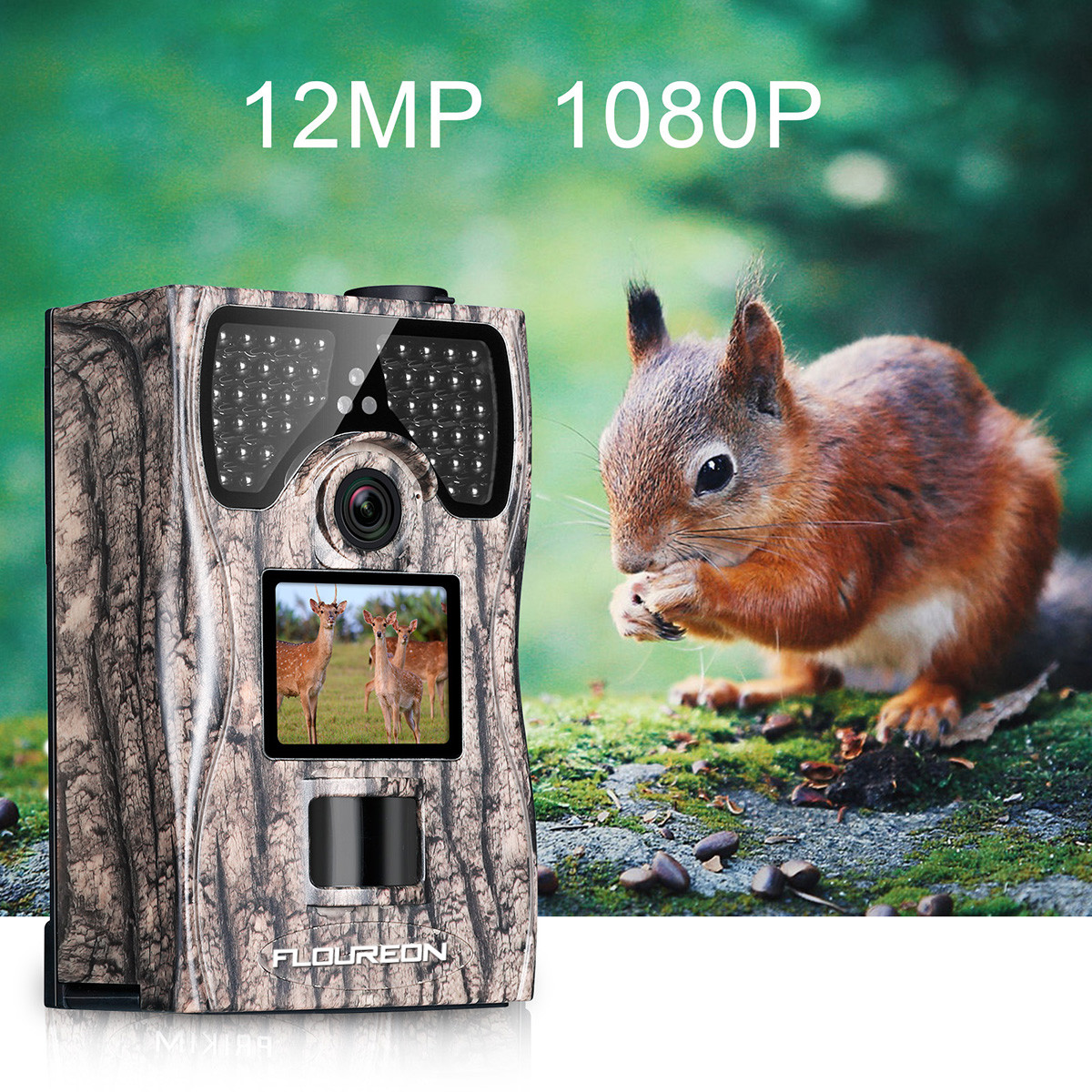 1080P 12MP FHD Hunting Camera Trail Camera Night Vision 120 0.2S Trigger speed 1080P 12MP FHD Hunting Camera Trail Camera Night Vision 120 0.2S Trigger speed