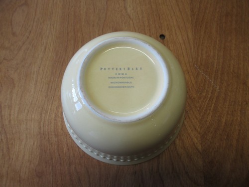 Pottery Barn Portugal EMMA YELLOW Dinner Plate 11 1/8" 8 available - Picture 8 of 8