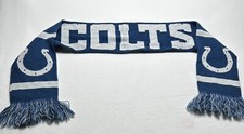 Indianapolis Colts Scarf NFL Football Logo 60  x6.5  Blue White Horseshoe