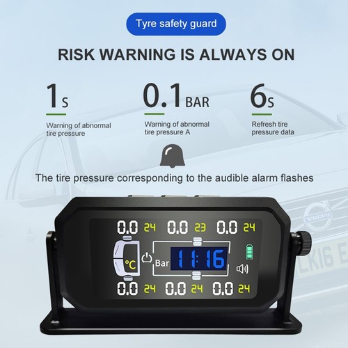 Operating Temperature Truck Trailer Car Tire Pressure Detection Solar Charging - Picture 5 of 12