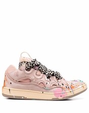 Lanvin Curb Gallery Department Paint Sneakers Pink Multi 29962969