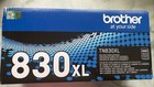 Brother TN830XL Black High Yield Printer Toner Cartridge - New Open Box - Sealed